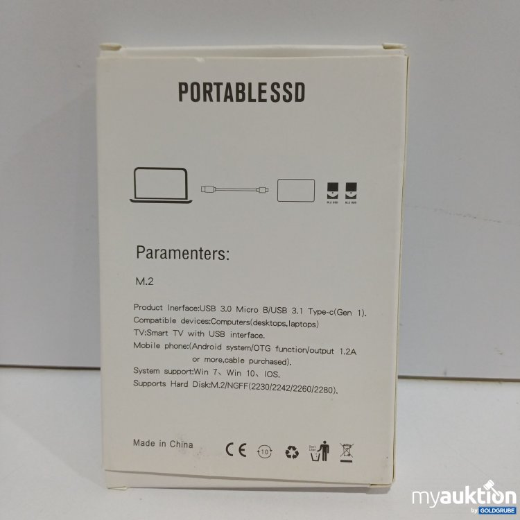 Artikel Nr. 899188: tragbares M.2 SSD-Festplattengehäuse, Model SHL-R320
