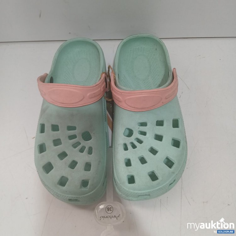 Artikel Nr. 940188: Antonio Kinderschuhe Clogs hellblau und Pink Größe 36 gebraucht