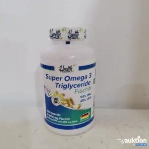 Auktion Health+ Super Omega 3 Triglyceride Fischöl 120 Kapseln 