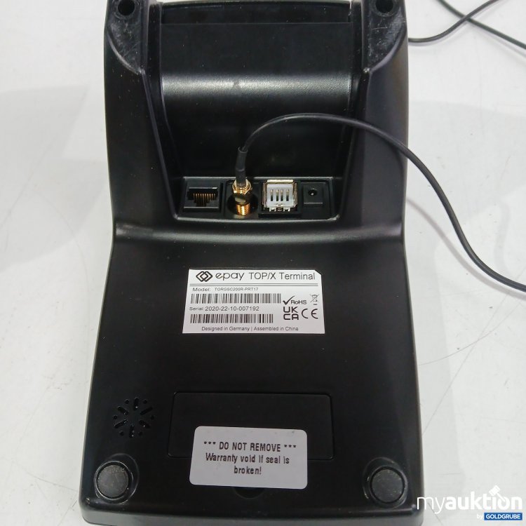 Artikel Nr. 444189 Artikel Nr. 444189: Ebay Too/X Terminal TORGSC200R-PRT17