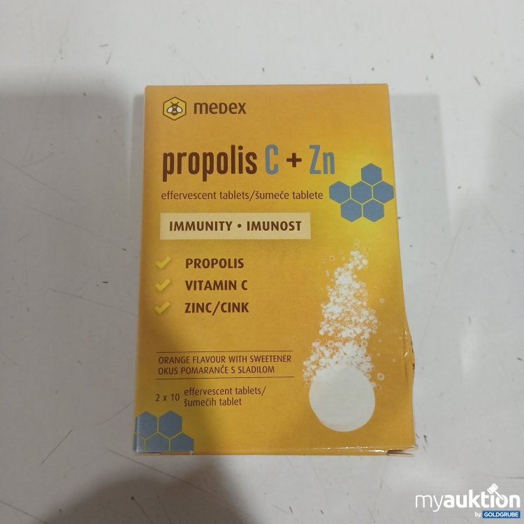 Artikel Nr. 477189: medex propolis C + Zn 2 x 10 Brausetabletten