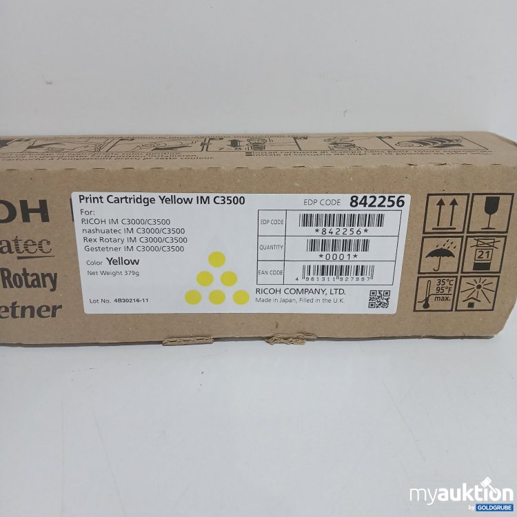 Artikel Nr. 816189 Artikel Nr. 816189: Ricoh Print Cartridge Yellow IM C3500