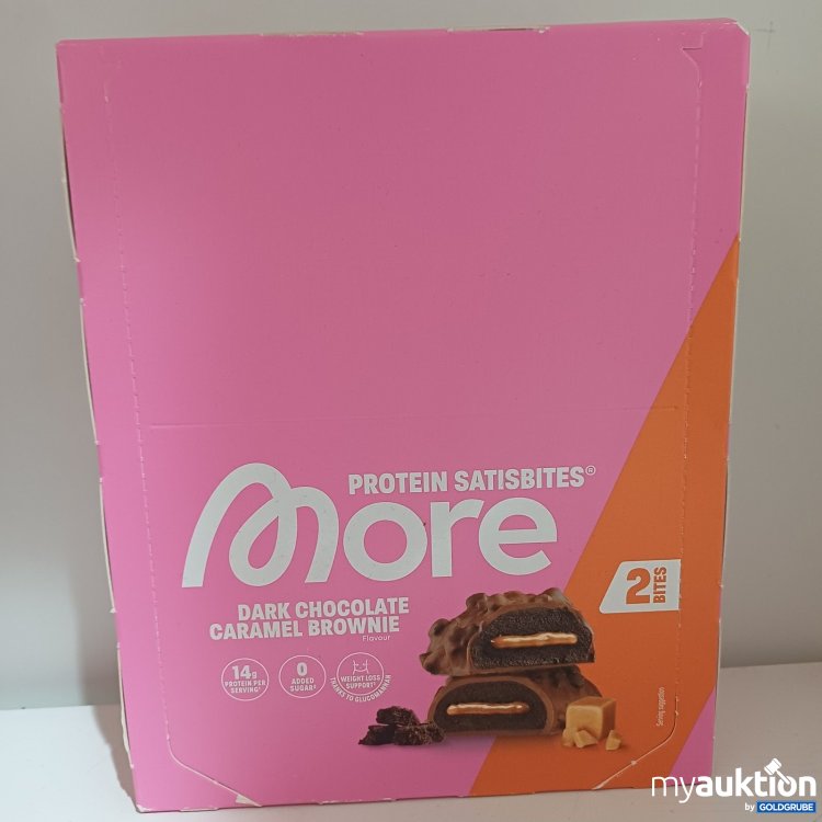 Artikel Nr. 942189: More Protein Satisbites Dark Chocolate Caramel Brownie 12 × 50g (2 Bites)