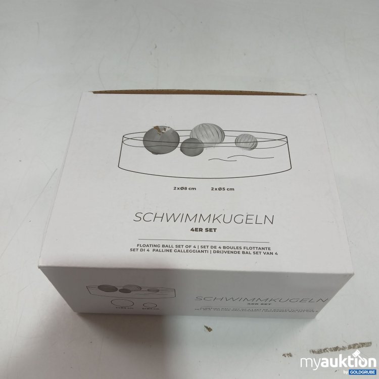 Artikel Nr. 959189: Depot Schwimmkugeln 4stk 2xø8cm 2xø5cm 