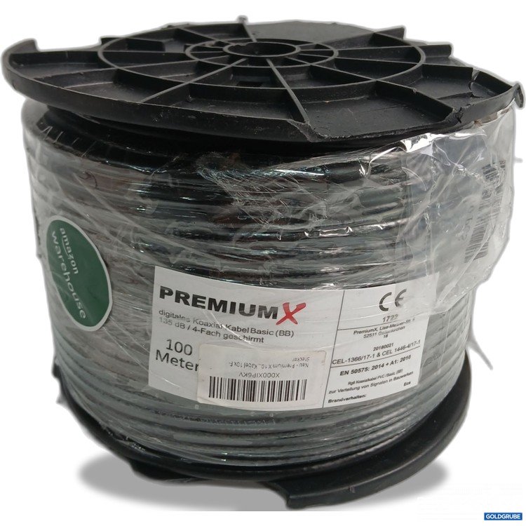 Artikel Nr. 961189: Premium Digitales Koaxial Kabel Basic 135dB 4 Fach geschirmt 100m