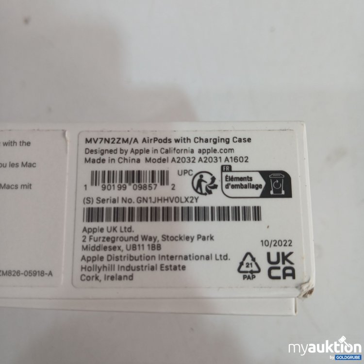 Artikel Nr. 443190: Apple AirPods with Charging Case MV7N2ZM/A 