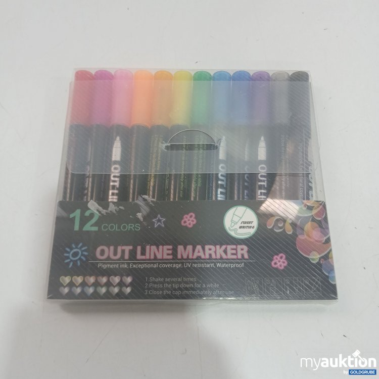 Artikel Nr. 883190: 12 Colors Out Line Marker 