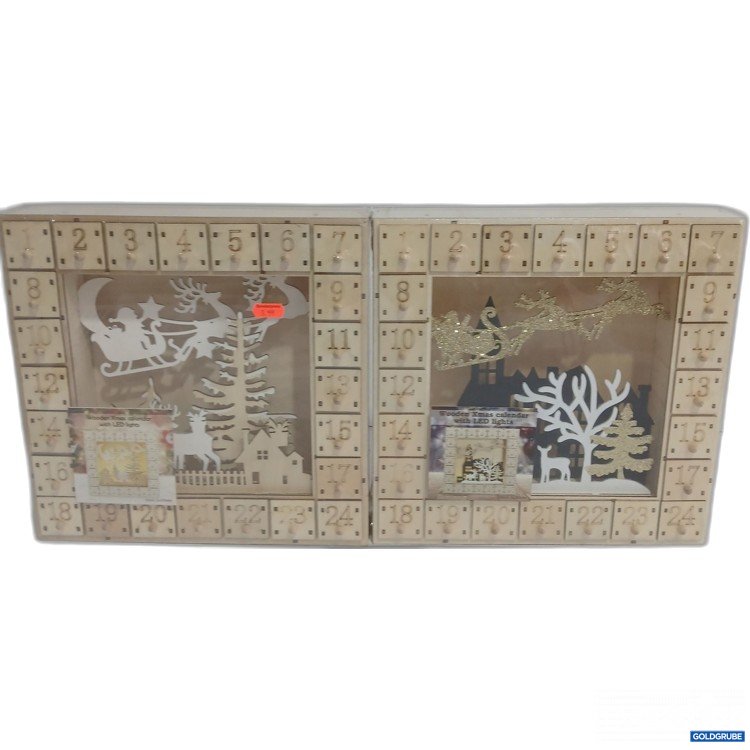 Artikel Nr. 929190 Artikel Nr. 929190: Wooden Xmas calendar with LED lights