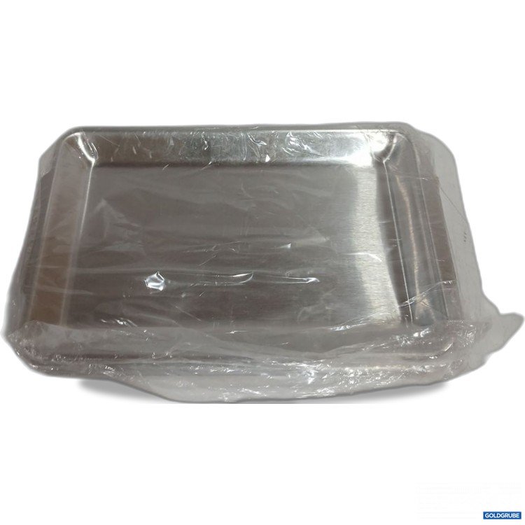 Artikel Nr. 932190: Edelstahl Serviertablett rechteckig ca. 22x14cm 10Stk