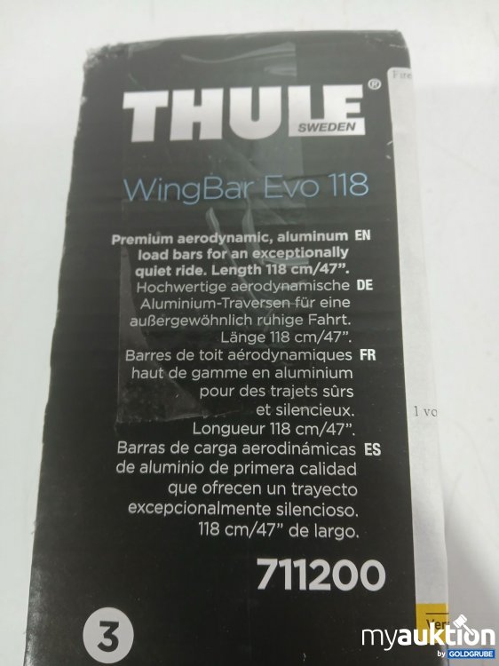 Artikel Nr. 995190 Artikel Nr. 995190: THULE WingBar Evo 118