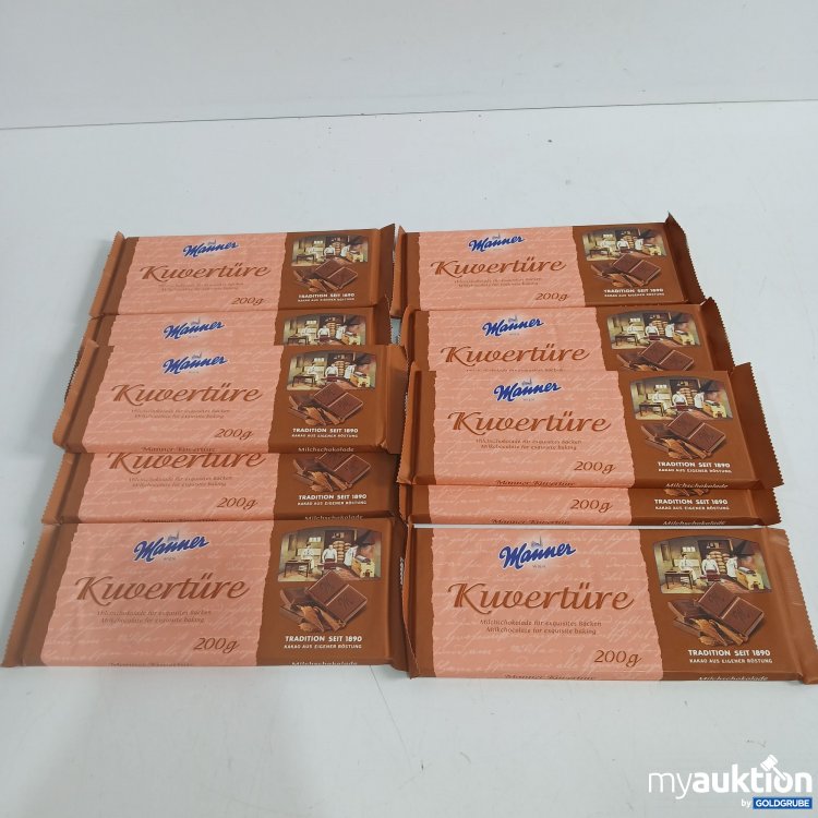 Artikel Nr. 399191: Manner Kuvertüre Milchschokolade je 200g