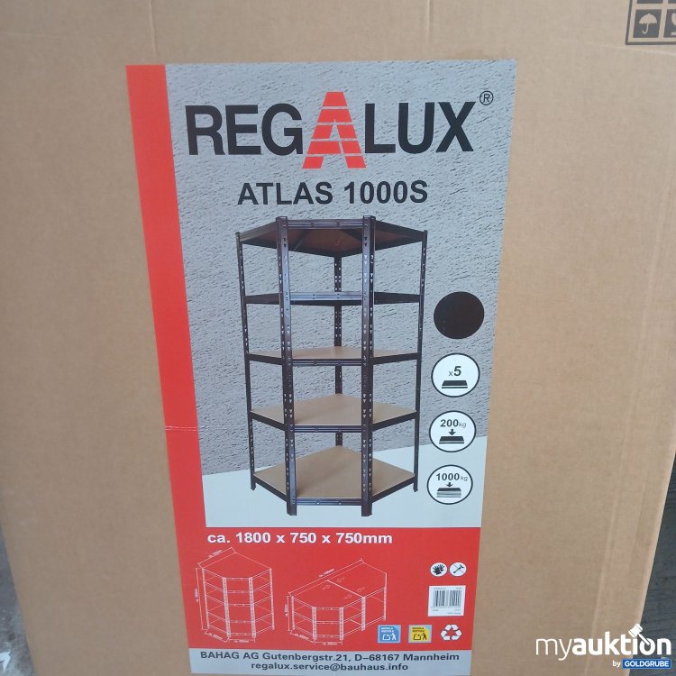 Artikel Nr. 461191: Regalux Atlas 1000S Schwerlastregal ca. 1800x750x750mm 