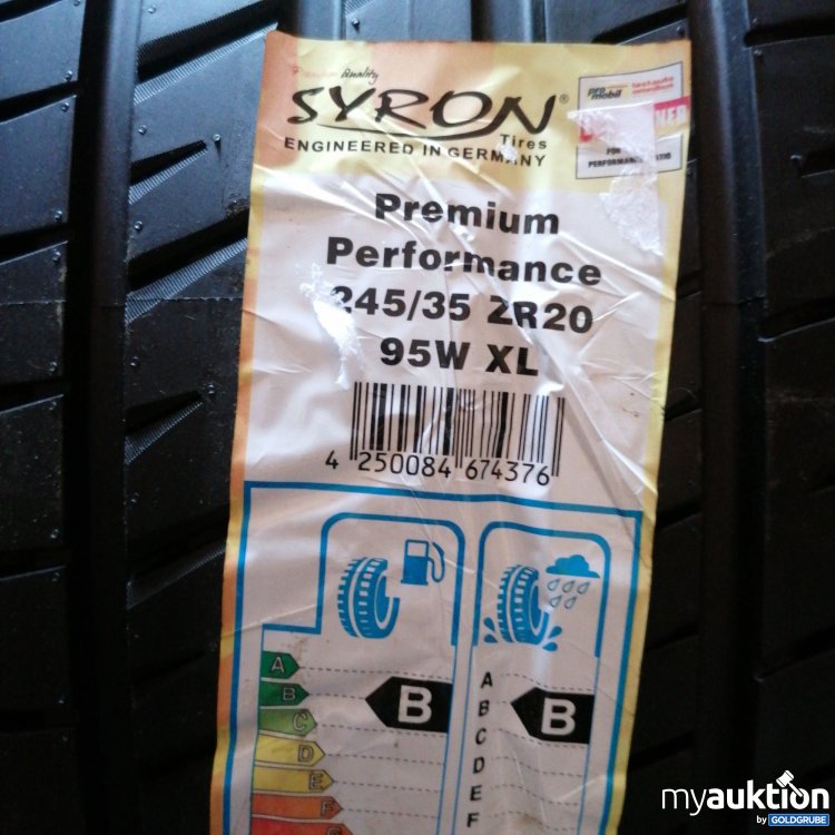 Artikel Nr. 509191 Artikel Nr. 509191: Syron Premium Performance Reifen 245/35ZR20 1Stk