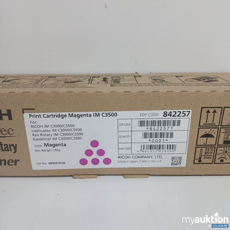 Artikel Nr. 816191 Artikel Nr. 816191: Ricoh Print Cartridge Magenta IM C3500