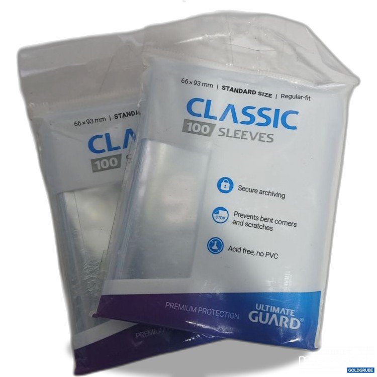 Artikel Nr. 904191: Ultimate Guard Classic 100 Sleeves 100 Schutzhüllen für Karten, Größe 66x93 mm 2x