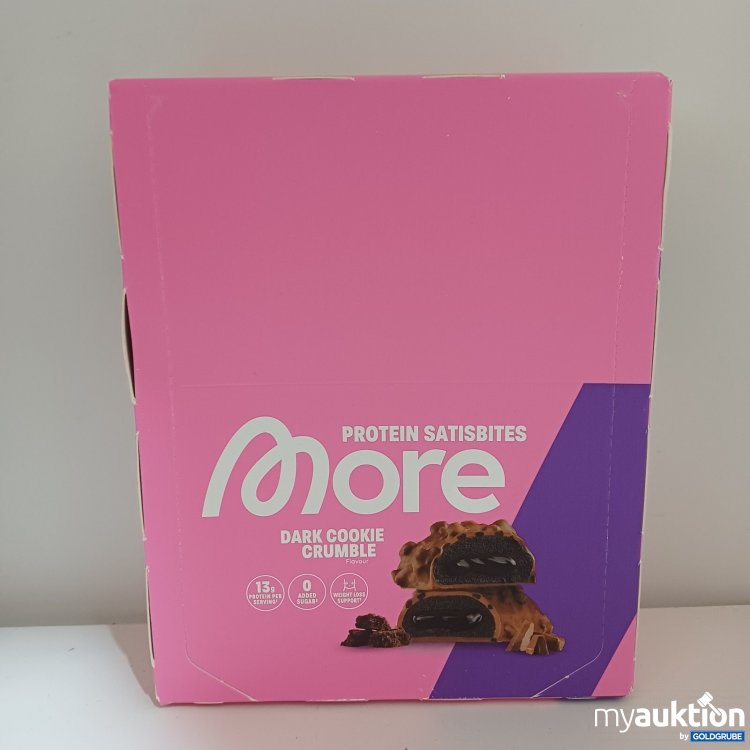 Artikel Nr. 942191 Artikel Nr. 942191: More Protein Satisbites Dark Cookie Crumble 12 x 50g (2 Bites)