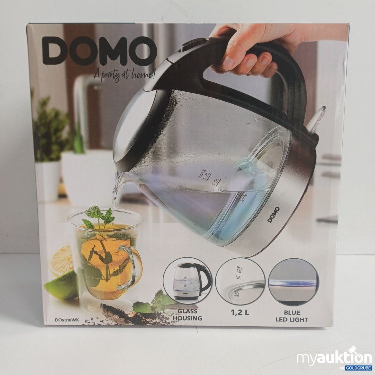 Artikel Nr. 983191: DOMO DO9218WK Glaswasserkocher, 2L, 2200 Watt, blaue LED-Beleuchtung 
