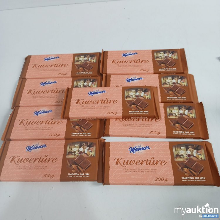 Artikel Nr. 399192: Manner Kuvertüre Milchschokolade je 200g