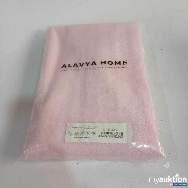 Artikel Nr. 442192: Alavya Home Hausbett Dekoset 150x350cm rosa Betthimmel & Wimpelkette