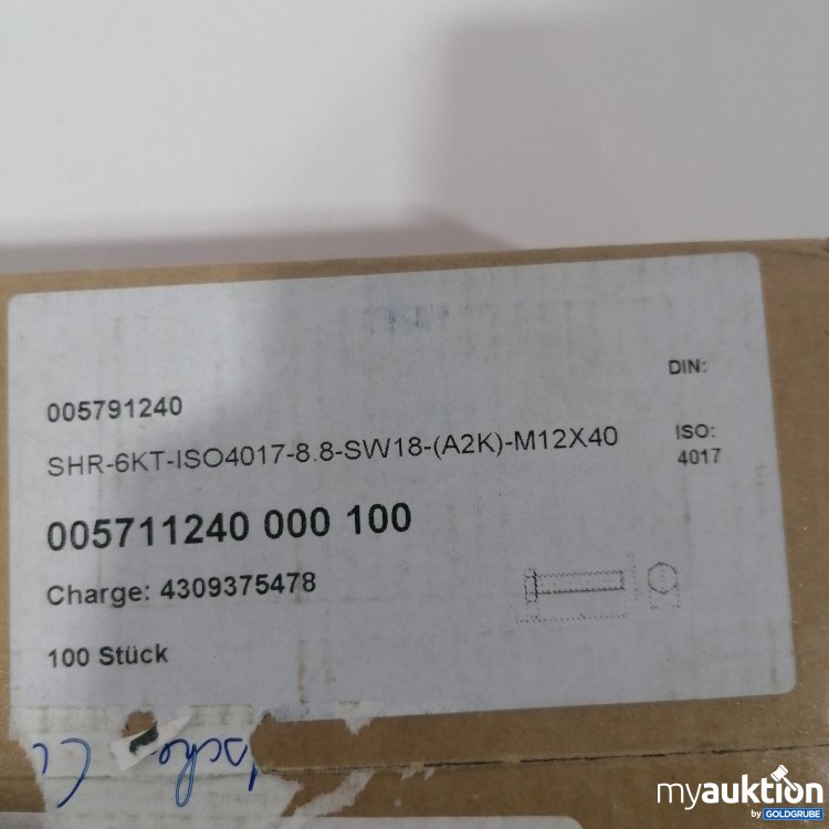 Artikel Nr. 522192: Schrauben 005791240 100Stk