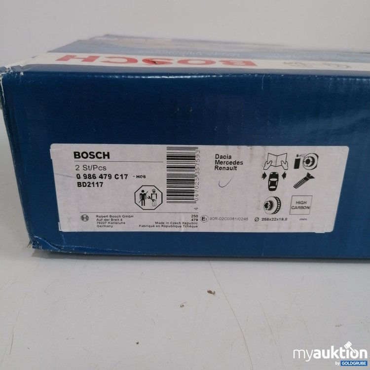 Artikel Nr. 833192 Artikel Nr. 833192: Bosch Bremsscheibe 0986 479 C17, BD2117