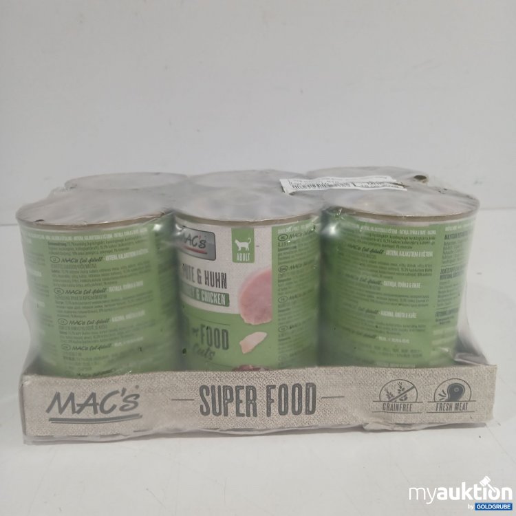 Artikel Nr. 869192 Artikel Nr. 869192: Macs Adult Katzenfutter Ente,Pute,Huhn 6x400g