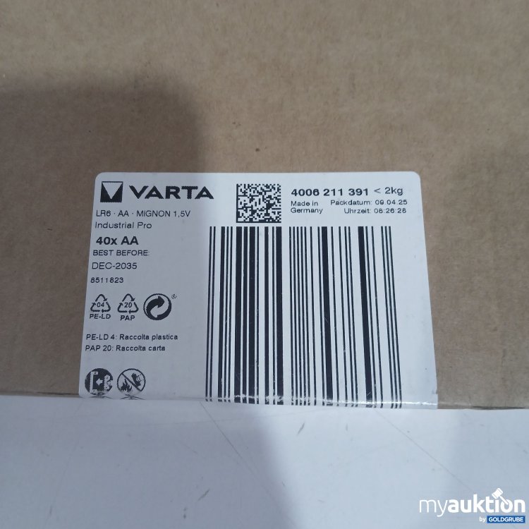 Artikel Nr. 898192: Varta AA Batterien 40Stk 