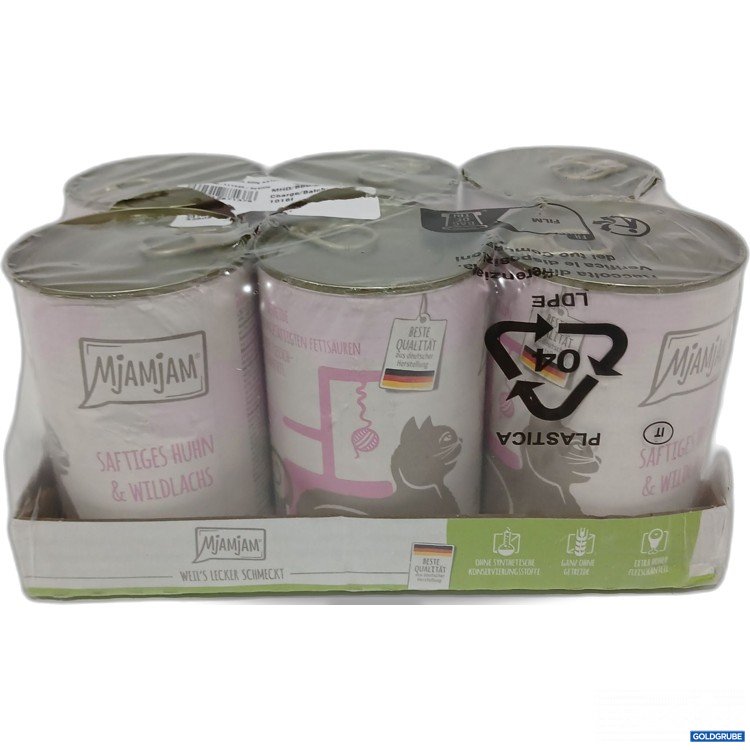 Artikel Nr. 950192: Mjamjam Saftiges Huhn &Wildlachs 6x400g