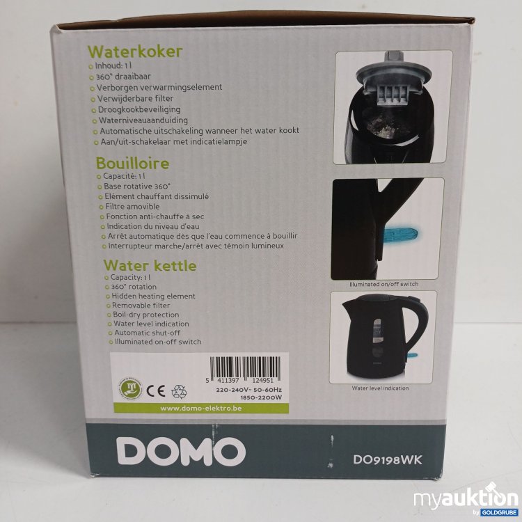 Artikel Nr. 983192:  Domo DO9198WK Wasserkocher, 1L, 2200 Watt