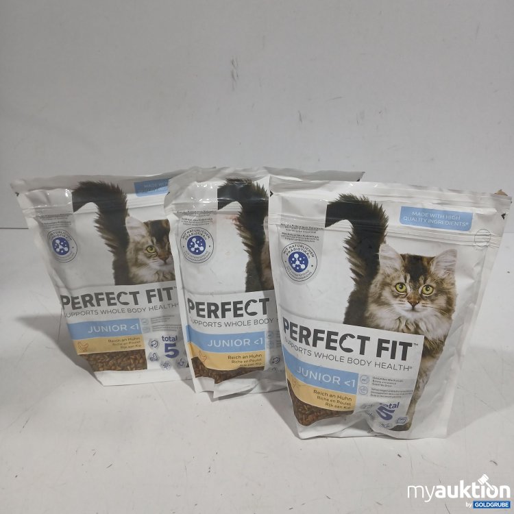 Artikel Nr. 463193: Perfect Fit Katzenfutter Junior reich an Huhn je 750g 