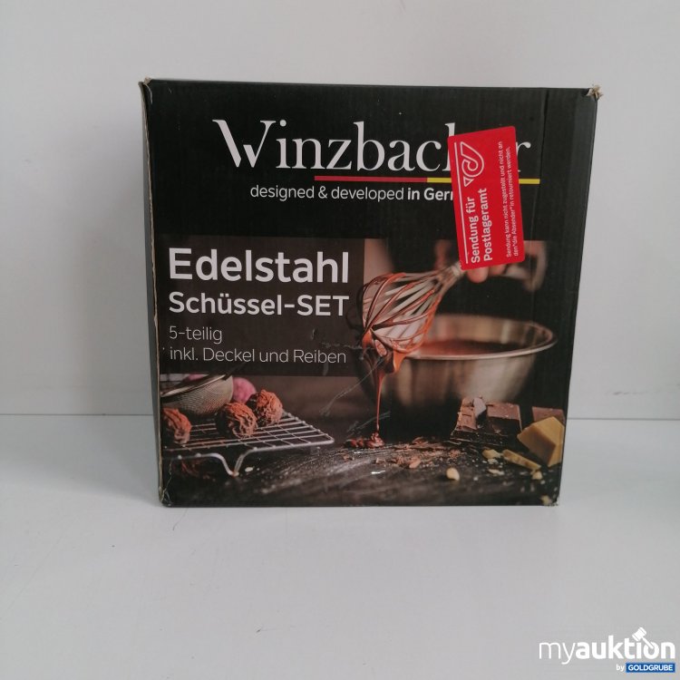 Artikel Nr. 833193 Artikel Nr. 833193: Winzbacher Edelstahl Schüssel Set 5 teilig inkl. Deckel und Reiben