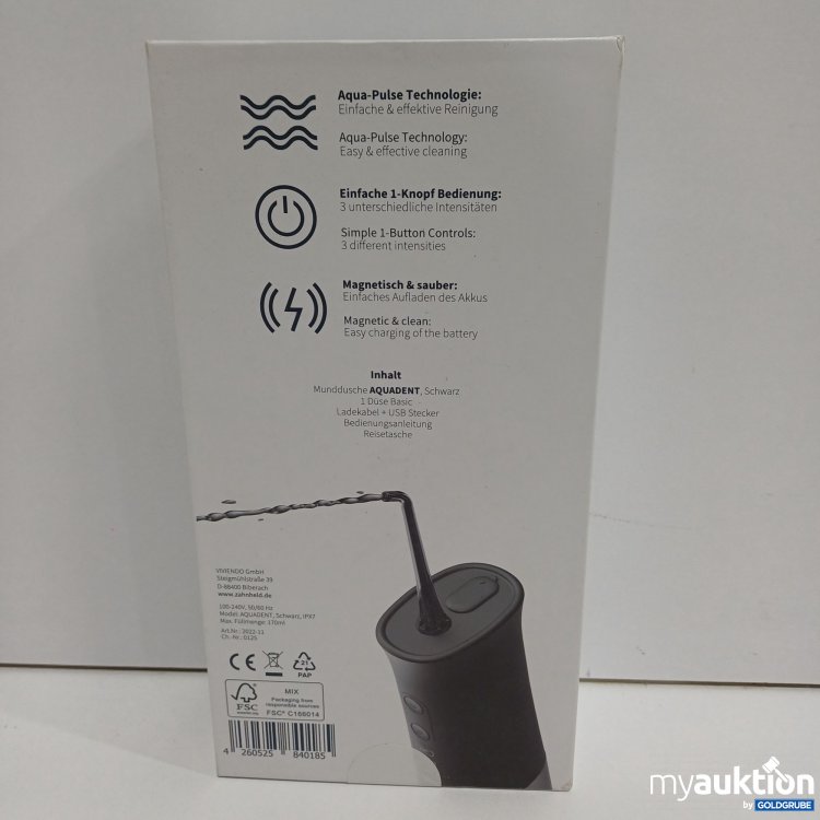 Artikel Nr. 899193: Zahnheld Aquadent, kabellose elektrische Munddusche