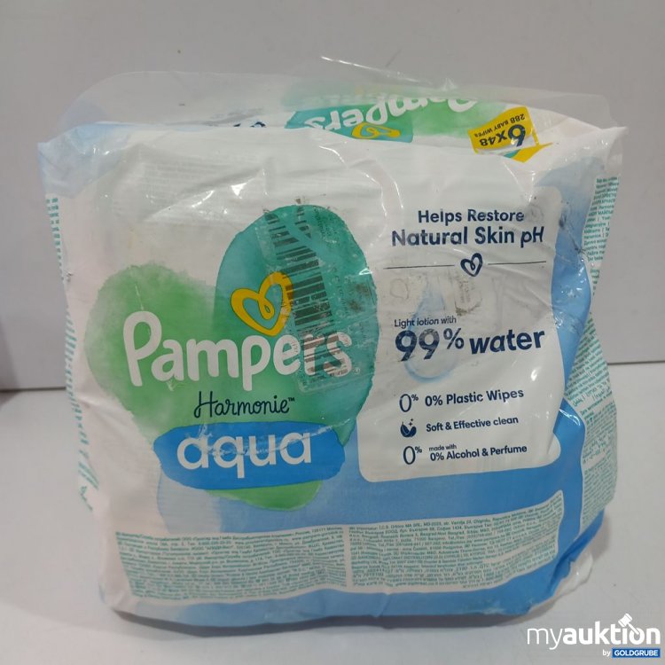 Artikel Nr. 917194: Pampers Harmonie Aqua Feuchttücher, 6x48 Stk.