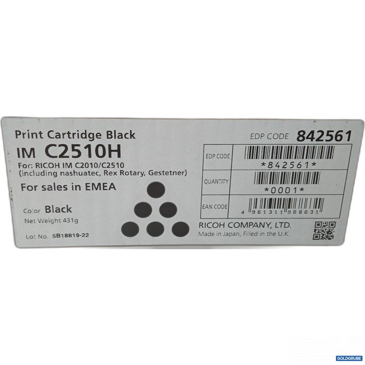 Artikel Nr. 964194: Ricoh Print Cartridge Black IM C2510H 431g 