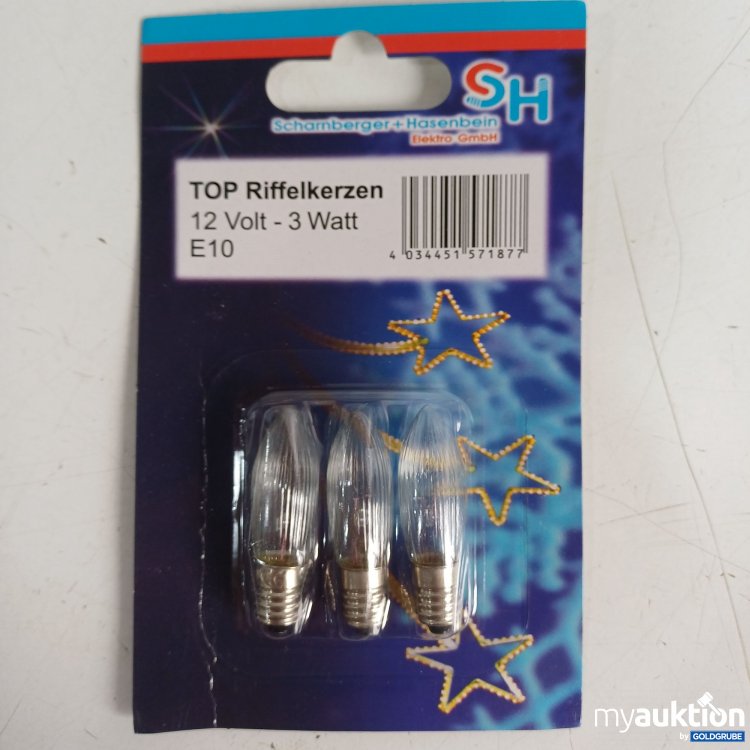 Artikel Nr. 983194: Scharnberger+Hasenbein 15Stk TOP Riffelkerzen 12V E10