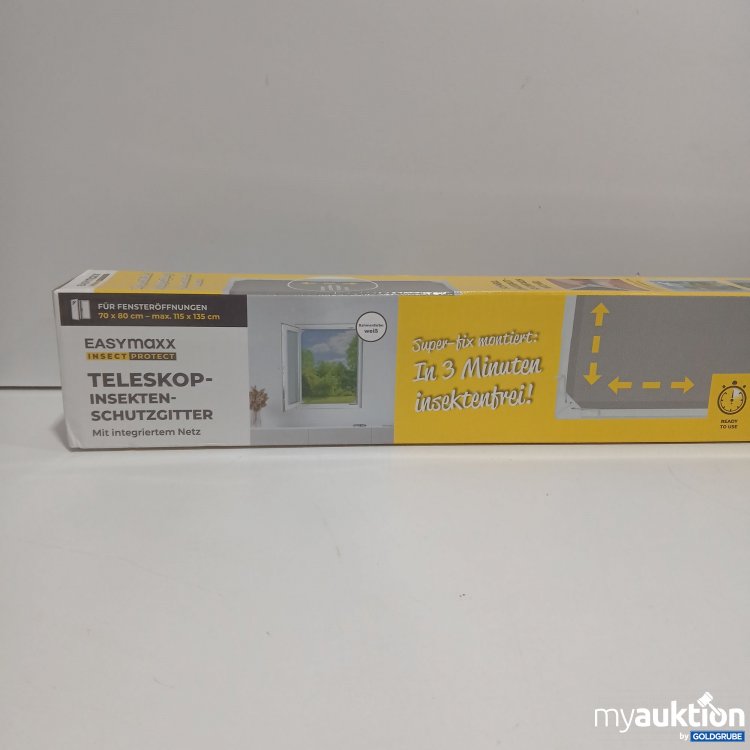 Artikel Nr. 915195: EasyMaxx Teleskop- Insekten Schutzgitter 70x80cm-115x135cm Weiß