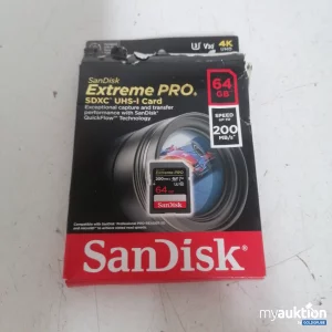 Auktion SanDisk Extreme Pro SDXC UHS-I Card 64GB 