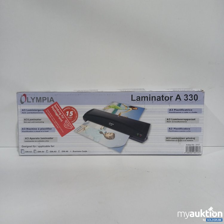 Artikel Nr. 813196 Artikel Nr. 813196: Olympia Laminator A330