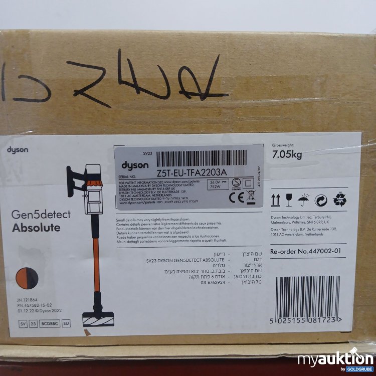 Artikel Nr. 816196 Artikel Nr. 816196: Dyson Gen5detect Absolute Z5T-EU-TFA2203A