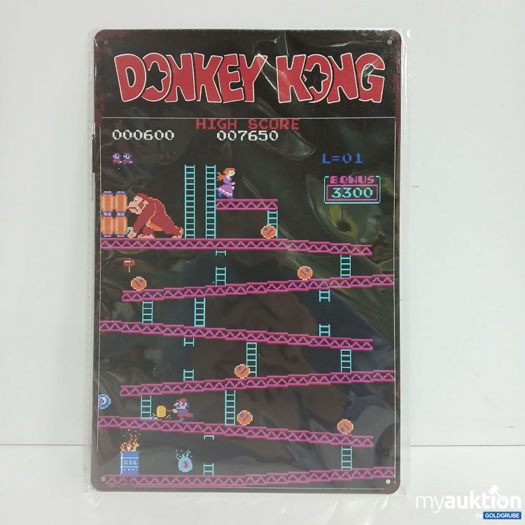 Artikel Nr. 821196 Artikel Nr. 821196: Blechschild Donkey Kong ca. 30x20cm