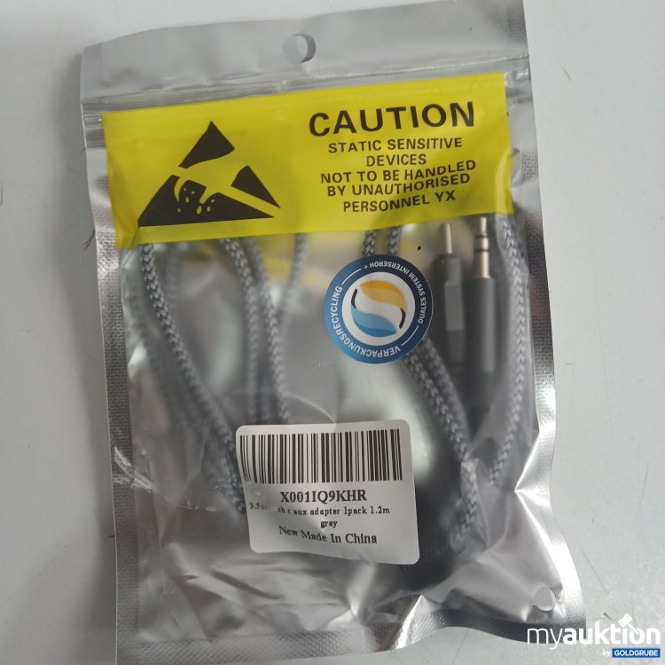 Artikel Nr. 874196 Artikel Nr. 874196: USB C Aux Adapter cable 1.2m grey