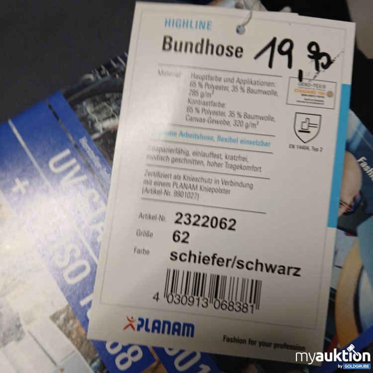 Artikel Nr. 908196: Planam Bundhose