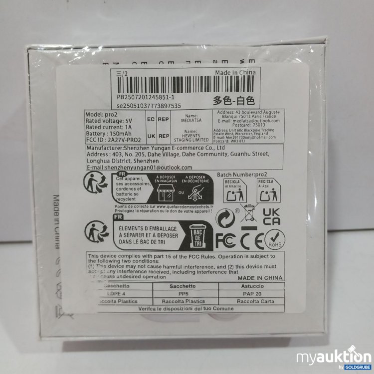 Artikel Nr. 917196: AirPods Pro Kopfhörer pro2, Verpackung leicht beschädigt