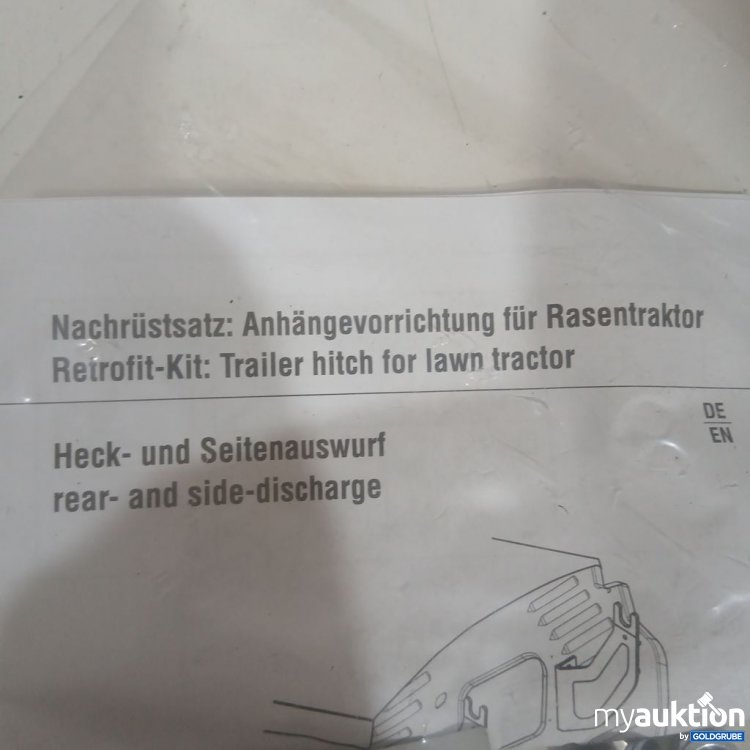 Artikel Nr. 930196: Nachrüstsatz Anhängevorrichtung für Rasenmäher
