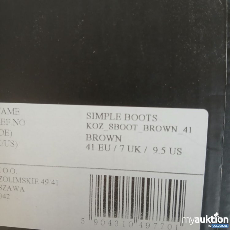 Artikel Nr. 952196: L 37 Handmade shoes Simple Boots Braun