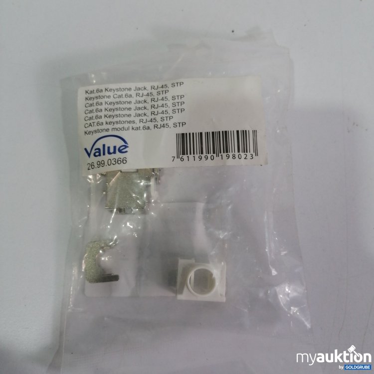 Artikel Nr. 386197 Artikel Nr. 386197: Value Cat. 6a Keystone Jack RJ-45 STP