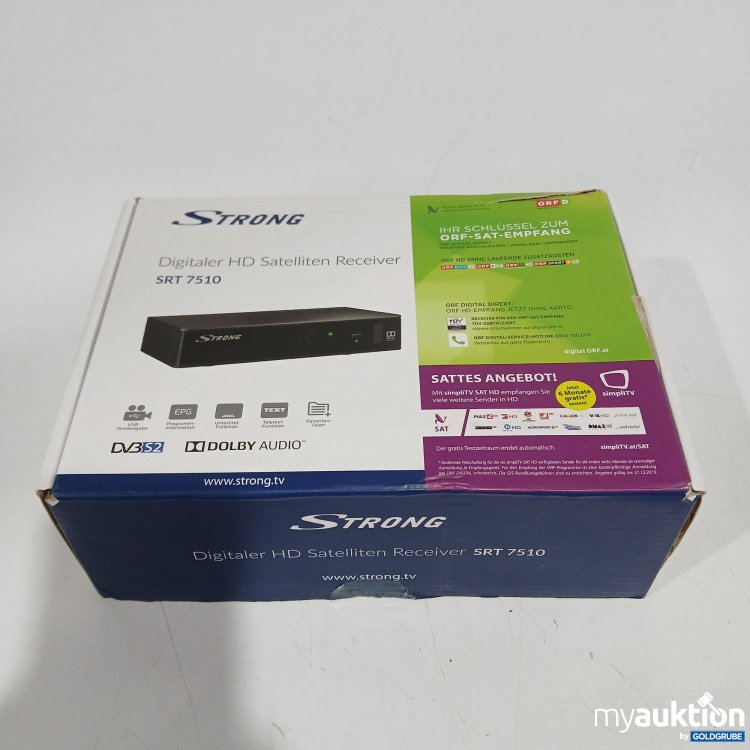 Artikel Nr. 905197 Artikel Nr. 905197: Strong Digitaler HD Satelliten Receiver SRT 7510