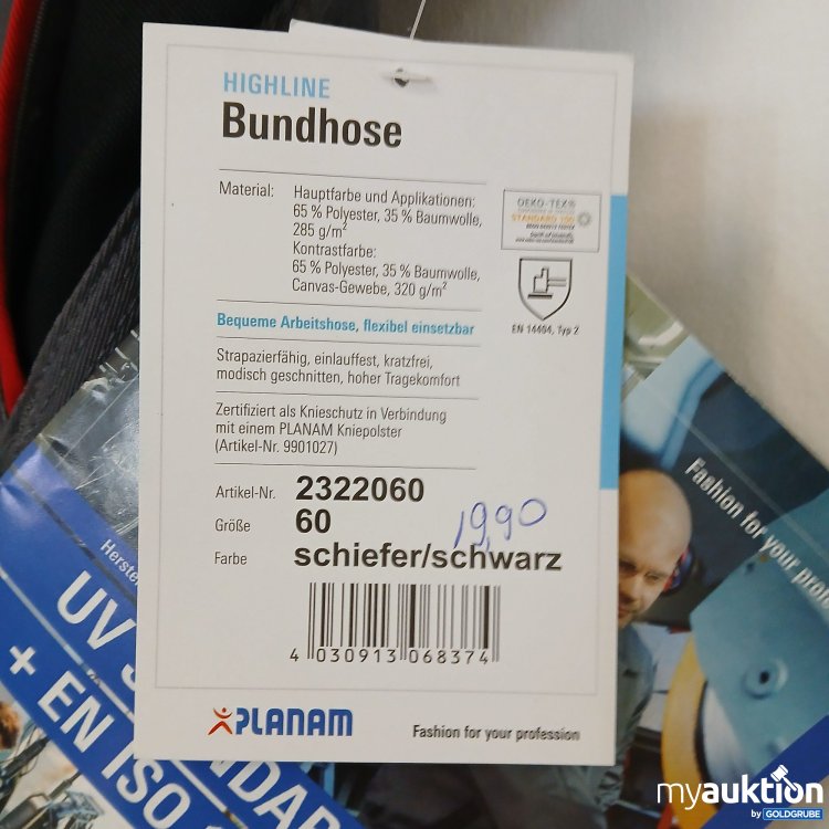 Artikel Nr. 908197: Planam Bundhose