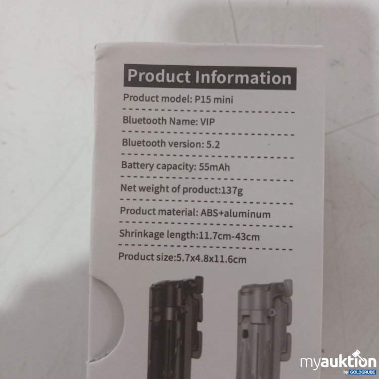 Artikel Nr. 989197 Artikel Nr. 989197: P15MINI Grip Quadripod schwarz