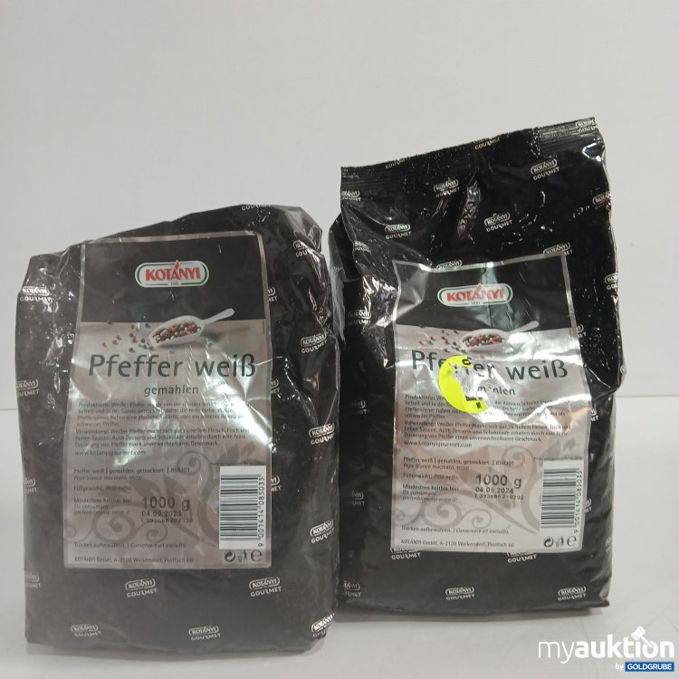 Artikel Nr. 399198: Kotayni Pfeffer weiß gemahlen je 1000g